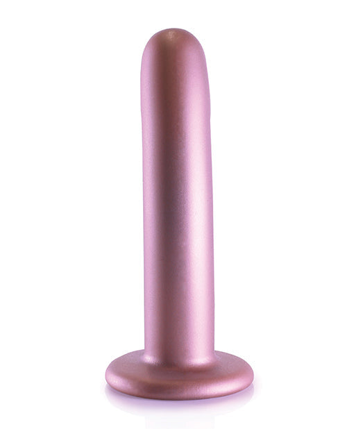 Shots Ouch 6" Big Dildo | Smooth G-Spot Realistic Dildo | Silicone Rose Gold Suction Cup Dildo