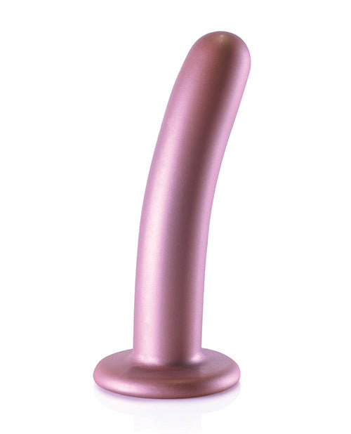 Shots Ouch 6" Big Dildo | Smooth G-Spot Realistic Dildo | Silicone Rose Gold Suction Cup Dildo