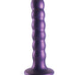 Shots Ouch 5" Big Dildo | Beaded G-Spot Realistic Dildo | Metallic Purple Suction Cup Dildo