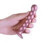 Shots Ouch 5" Big Dildo | Beaded G-Spot Large Dildo | Rose Gold Suction Cup Dildo