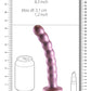 Shots Ouch 8" Big Dildo | Beaded G-Spot Realistic Dildo | Rose Gold Suction Cup Dildo