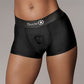 Shots Ouch Vibrating Strap On Boxer - Black M/L