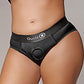 Shots Ouch Vibrating Strap On High-Cut Brief - Black XL/XXL