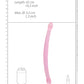 Shots RealRock Giant Dildo | Crystal Clear 17" Big Dildo | Double Dildo | Pink Dildo