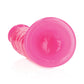 Shots RealRock 6" Big Dildo | Slim Pink Realistic Dildo | Glow in the Dark Suction Cup Dildo