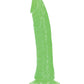 Shots RealRock 7" Big Dildo | Slim Green Realistic Dildo | Glow in the Dark Suction Cup Dildo