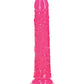 Shots RealRock 8" Big Dildo | Slim Neon Pink Dildo | Glow in the Dark Suction Cup Dildo