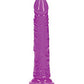 Shots RealRock 8" Big Dildo | Slim Purple Realistic Dildo | Glow in the Dark Suction Cup Dildo