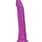 Shots RealRock 9" Big Dildo | Slim Neon Purple Dildo | Glow in the Dark Suction Cup Dildo