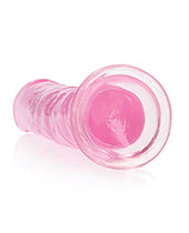 Shots RealRock Anal Dildo | Crystal Clear 7" Big Dildo | Straight Pink Dildo | Suction Cup Dildo