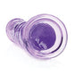 Shots RealRock Anal Dildo | Crystal Clear 7" Big Dildo | Straight Purple Suction Cup Dildo