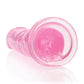 Shots RealRock Realistic Dildo | Clear 9" Big Dildo | Straight Pink Dildo | Suction Cup Dildo