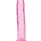 Shots RealRock Realistic Dildo | Clear Suction Cup Dildo | 10" Big Dildo | Straight Pink Dildo