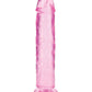 Shots RealRock Realistic Dildo | Clear Suction Cup Dildo | 10" Big Dildo | Straight Pink Dildo