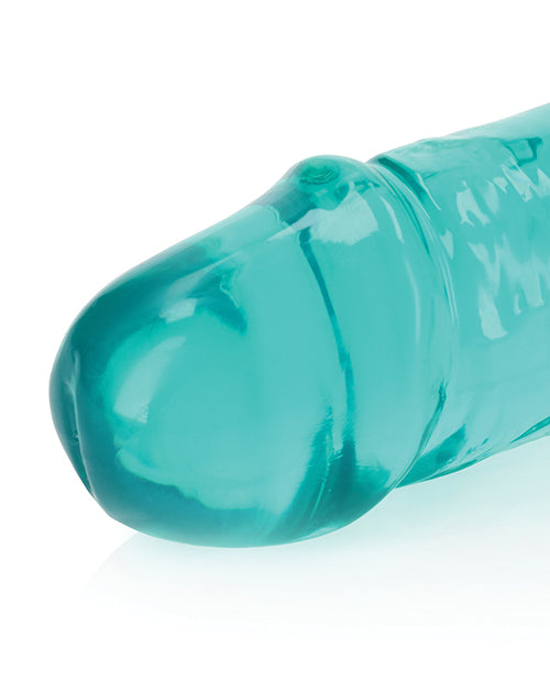 Shots RealRock Realistic Dildo | Crystal Clear 13" Big Dildo | Turquoise Double Dildo | Anal Dildo