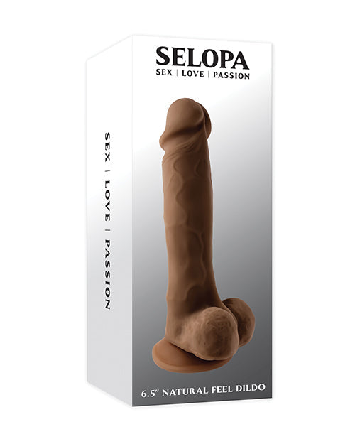 Selopa 6.5" Big Dildo | Natural Feel Realistic Dildo | Dual Layered Dark Suction Cup Dildo