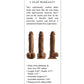 Selopa 6.5" Big Dildo | Natural Feel Realistic Dildo | Dual Layered Dark Suction Cup Dildo