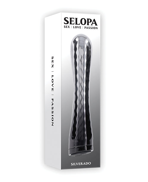 Selopa Silverado Bullet Vibrator | Grey-Black Textured Slender Shaft | Bulbous Tip | Best Vibrator for Sale