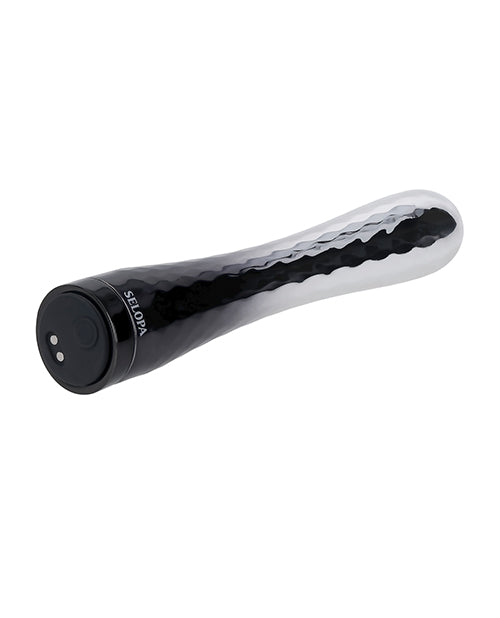 Selopa Silverado Bullet Vibrator | Grey-Black Textured Slender Shaft | Bulbous Tip | Best Vibrator for Sale