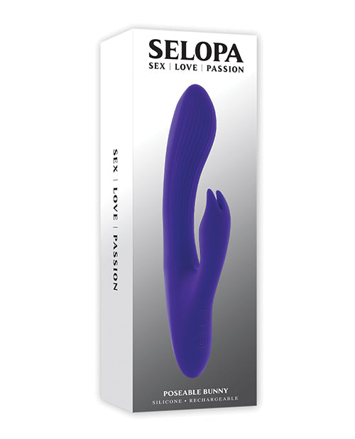 Selopa G Spot Vibrator | Poseable Bunny Rabbit Vibrator | Purple Clit Vibrator | Best Vibrator for Women