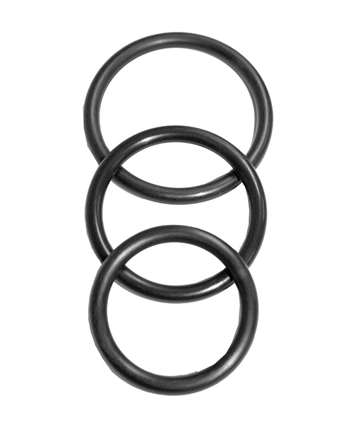 Sex & Mischief Nitrile Cock Ring Pack of 3