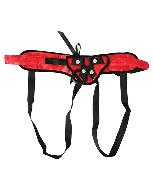 Sportsheets Lace Strap On Corsette - Red