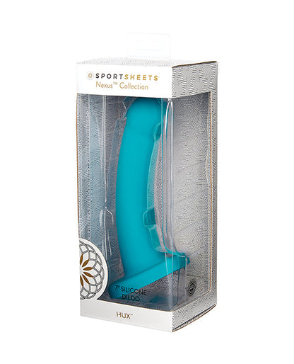 Nexus Solid Realistic Dildo | Silicone Dildo | 7" Big Dildo | Hux Turquoise Suction Cup Dildo