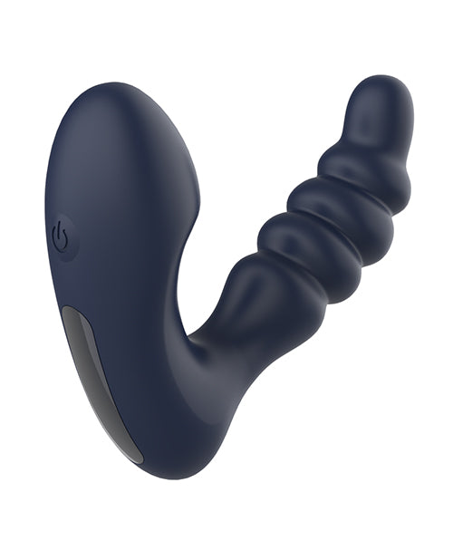 Star Troopers Voyager Beaded Strong Prostate Massager w/Remote - Black