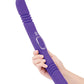 Together Double Delight Double-Ended Vibrating & Thrusting Vibrator - Purple