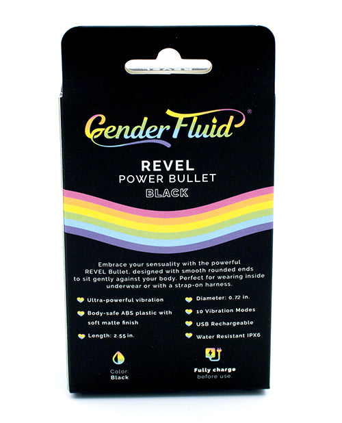 Gender Fluid Revel Power Bullet - Matte Black