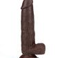 Get Lucky 7.5" Big Dildo | Real Skin Realistic Dildo | Dark Brown Large Dildo | Suction Cup Dildo