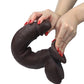 Get Lucky 12" Big Black Dildo | Real Skin Realistic Dildo | Dark Brown Giant Dildo | Large Dildo