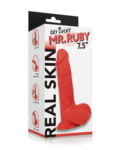 Get Lucky Large Dildo | Mr Ruby 7.5" Big Dildo | Dual Layer Suction Cup Dildo