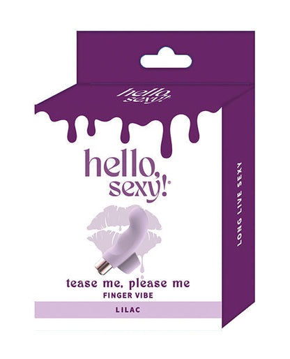 Hello Sexy Finger Vibrator | Tease Please Small Vibrator | Lilac 8-Speed Best Vibrator for Women