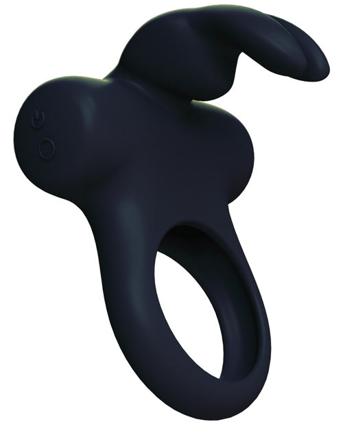 VeDO Frisky Bunny Rechargeable Vibrating Ring - Black Pearl