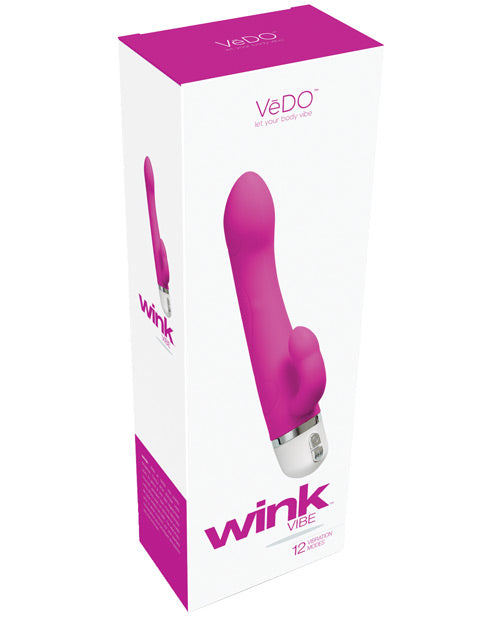 VeDO Wink Rabbit Vibrator | Hot in Bed Pink G Spot Vibrator | Waterproof Clit Vibrator | Best Vibrator for Women