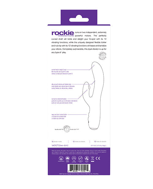 VeDO Rockie Rechargeable Dual Vibe - Indigo