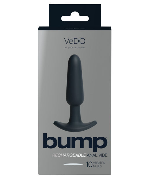 VeDO Bump Rechargeable Anal Vibe - Just Black