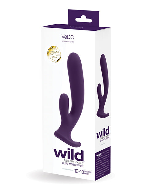 VeDO Wild Rechargeable Dual Vibe - Purple