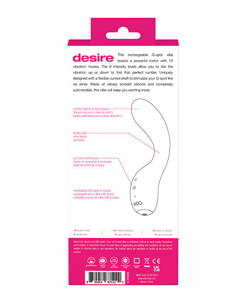 VeDo Desire Rechargeable G-Spot Vibe - Pink