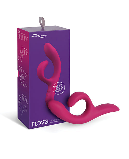 We-Vibe Nova 2 App Controlled Vibrator | Flexible Rabbit Vibrator | Fuchsia Phone Vibrator | Best Vibrator for Women