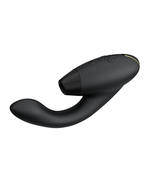 Womanizer Duo 2 Rabbit Vibrator | Black G Spot Vibrator | Waterproof Clit Sucking Vibrator | Best Vibrator for Women