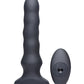 ThunderPlugs Silicone Vibrating & Squirming Plug w/Remote - Black