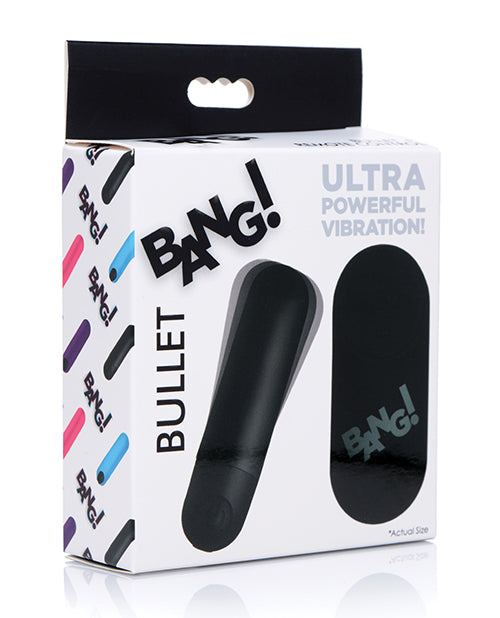 Bang! Vibrating Bullet w/ Remote Control - Black