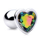 Booty Sparks Rainbow Prism Heart Anal Plug - Small