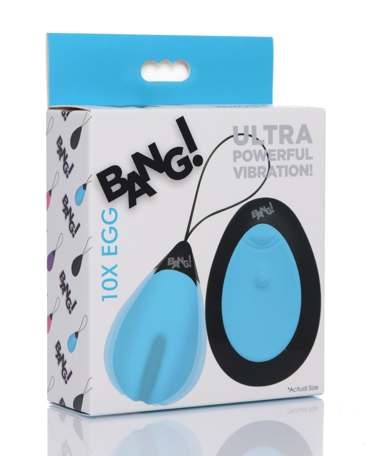 Bang! 10X Silicone Vibrating Egg - Blue