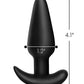 Bang! 21X Vibrating Silicone Butt Plug w/Remote - Black