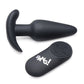 Bang! 21X Vibrating Silicone Butt Plug w/Remote - Black