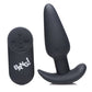 Bang! 21X Vibrating Silicone Butt Plug w/Remote - Black