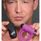 Bang! Vibrating Cock Ring & Bullet w/Remote Control - Purple